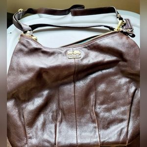 Vintage Brown Leather Coach Purse Crossbody